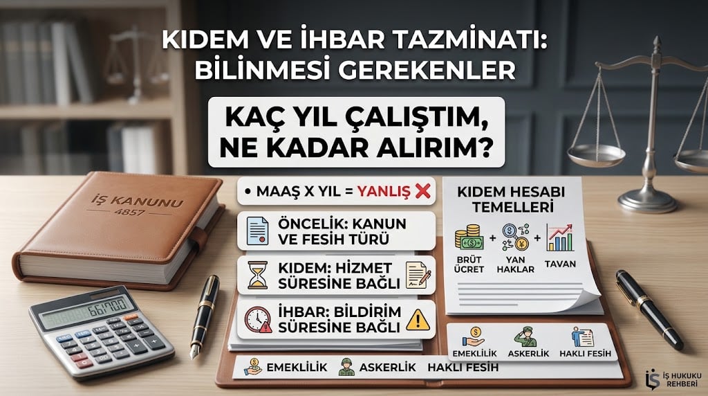 Kıdem ve İhbar Tazminatı: Koşullar ve Hesaplama Rehberi